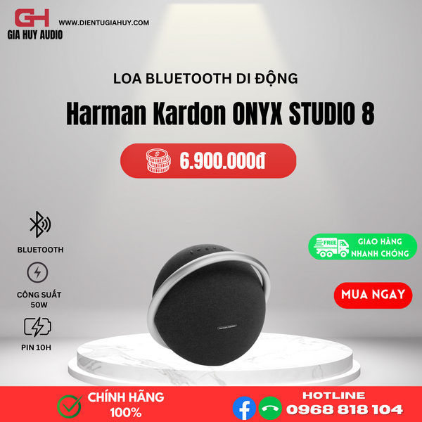 Loa Bluetooth Harman Kardon ONYX STUDIO 8 - Hàng Chính hãng PGI