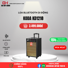 Loa kéo Bluetooth KODA KD1218 (NEW 2022) BASS 30