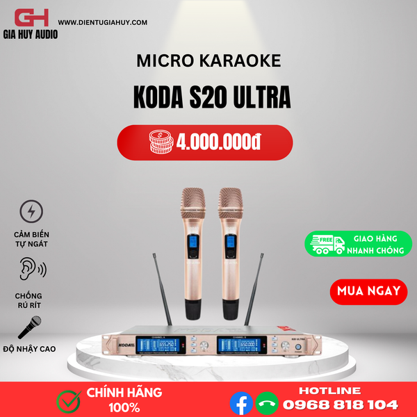 Micro không dây KODA S20 ULTRA