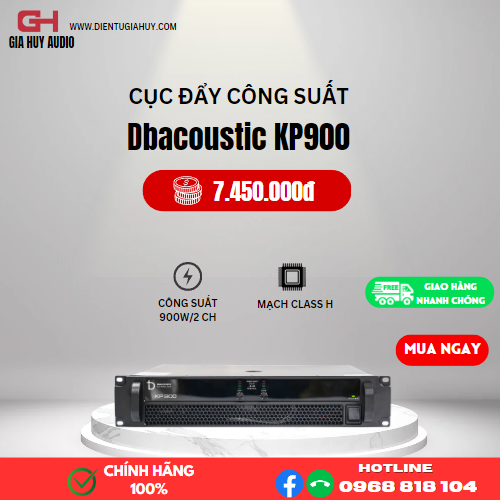 Cục đẩy 2 kênh Dbacoustic KP900