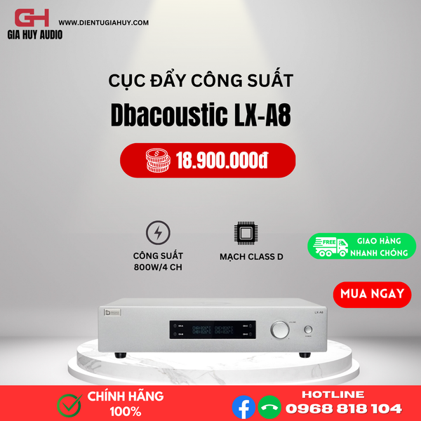 Cục đẩy  4 kênh Dbacoustic LX A8