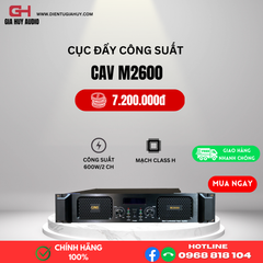 Cục đẩy công suất 2 kênh CAVS M2600