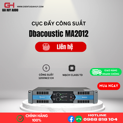 Cục đẩy 2 kênh Dbacoustic MA2012