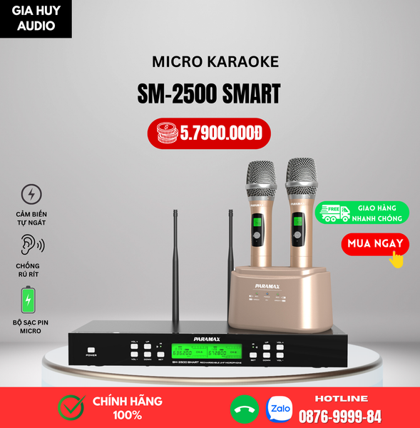 Micro không dây Paramax SM-2500 SMART