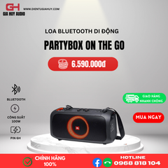 Loa JBL Partybox On The Go (Công Suất 100W, Pin 6h)