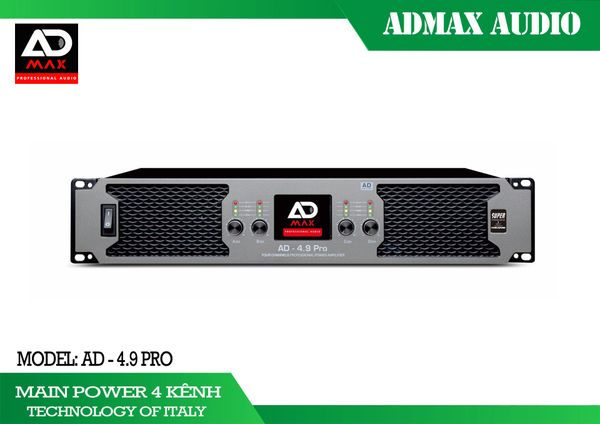 Cục đẩy công suất 4 kênh ADMAX AD4.9 Pro