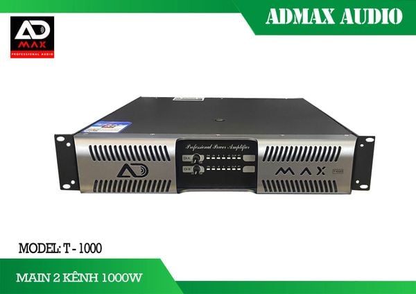 Cục đẩy công suất 2 kênh ADMAX T1000