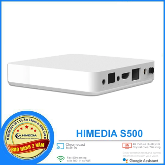 HIMEDIA S500 - ANDROID TV CHÍNH CHỦ GOOGLE 9.0, RAM 2G, CÓ CỔNG QUANG. ANDROID TV BOX