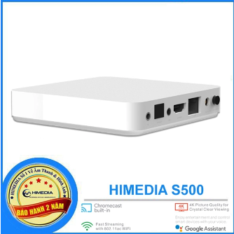 HIMEDIA S500 - ANDROID TV CHÍNH CHỦ GOOGLE 9.0, RAM 2G, CÓ CỔNG QUANG. ANDROID TV BOX