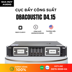 Cục đẩy công suất 4 kênh dBacoustic D4.15