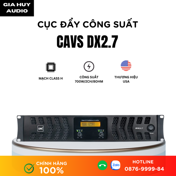 Cục đẩy công suất 2 kênh CAVS DX2.7