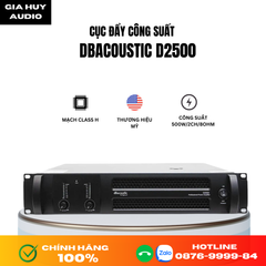 Cục đẩy 2 kênh Dbacoustic D2500