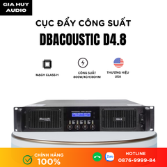Cục đẩy 4 kênh DBacoustic D4.8