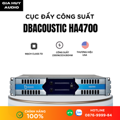Cục đẩy 2 kênh Dbacoustic HA4700