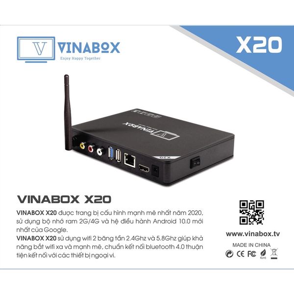 VINABOX X20 – 2G/16G – ANDROID 10.0