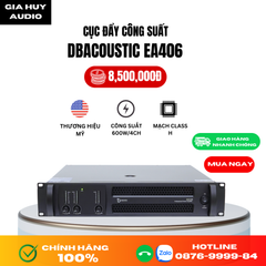 Cục đẩy công suất 4 kênh Dbacoustic EA406