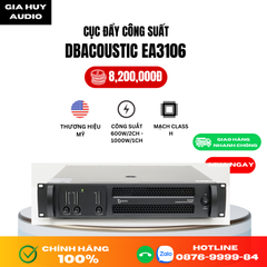 Cục đẩy công suất 3 kênh Dbacoustic EA3106