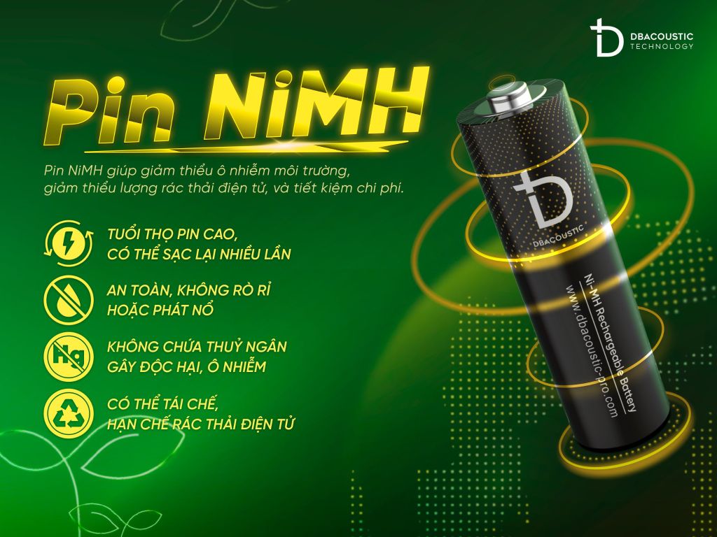 Combo Sạc Pin DBacoustic – Bộ sạc C4000L + Pin AA 1.2V – 3300mAh