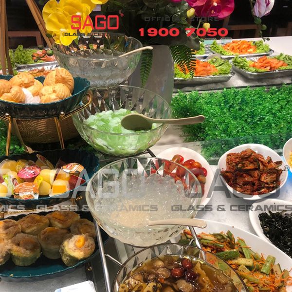  Union 318 -  Tô Thủy Tinh Union Assurance Bowl Đường kính 8" | Thủy Tinh Cao Cấp Nhập Khẩu Thái Lan 