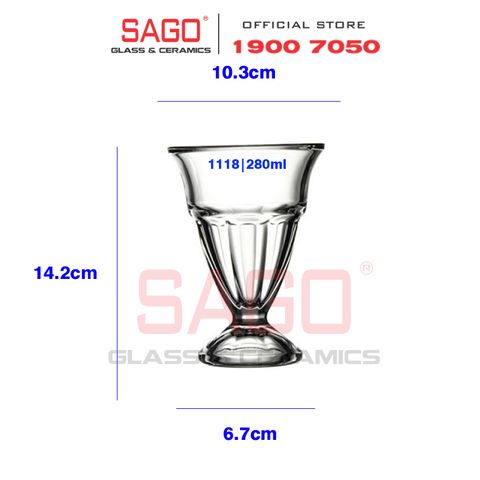  Pasabahce 51118 -  Ly Kem Thủy Tinh Pasabahce Arctic Ice Cream 275ml | Nhập Khẩu Thổ Nhĩ Kỳ 