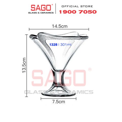  Pasabahce 51328 - Ly Thủy Tinh Pasabahce Ice Cream Cup 300ml | Nhập Khẩu Thổ Nhĩ Kỳ 