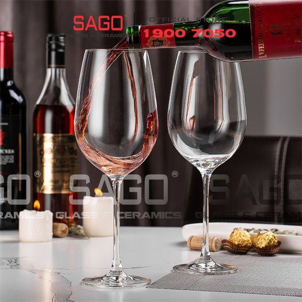  IDELITA 99BD75 - Ly thủy tinh Pha Lê IDELITA Rhine Charm Bordeaux Crystal glasses 750ml | Thủy Tinh Pha Lê Cao cấp 