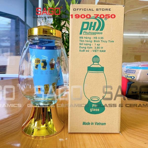  PH 3.95 - Binh Sâm Phú Hòa 3.95 Lít | Bình Sâm Cao Cấp Việt Nam 