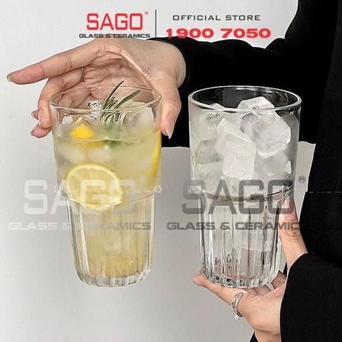  HF MT12-10 - Ly Thủy Tinh Cao cấp Everest cooler glass 460ml | Thủy Tinh Cao Cấp 