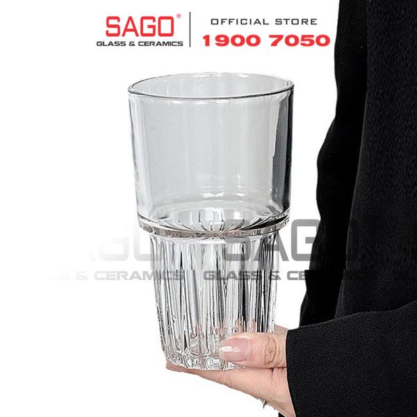  HF MT12-10 - Ly Thủy Tinh Cao cấp Everest cooler glass 460ml | Thủy Tinh Cao Cấp 
