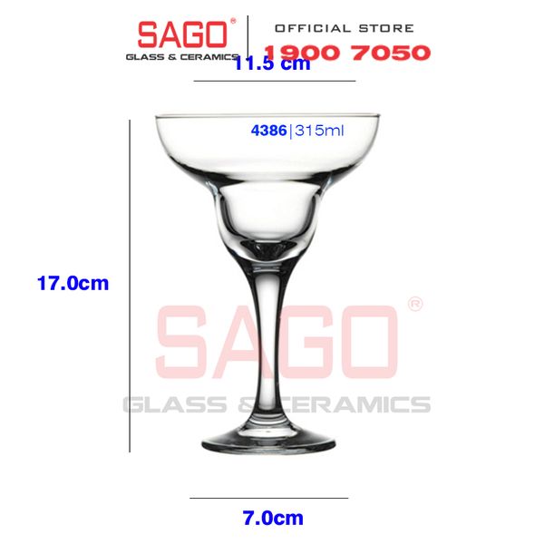  Pasabahce 44386 - Ly Thủy Tinh Pasabahce Capri Margarita Glass 315ml | Nhập Khẩu Thổ Nhĩ Kỳ 