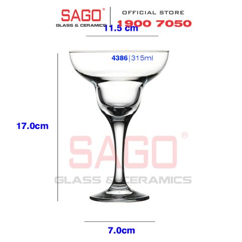  Pasabahce 44386 - Ly Thủy Tinh Pasabahce Capri Margarita Glass 315ml | Nhập Khẩu Thổ Nhĩ Kỳ 