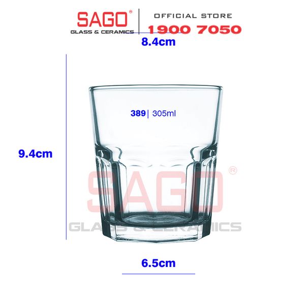  Union 389 - Ly Thủy Tinh Union Centra Rocks Glass 305ml | Thủy Tinh Cao Cấp Nhập Khẩu Thái Lan 