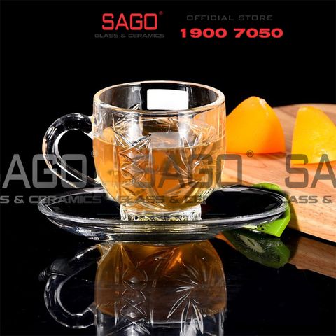  DELI DSZB249 - Ly Thủy Tinh Deli Glassware Mug Tea 210ml | Thủy Tinh Cao Cấp 