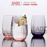  Deli JS5139-2P - Ly Thủy Tinh Deli Linka Pink Rock Glass 380ml | Thủy Tinh Cao Cấp 