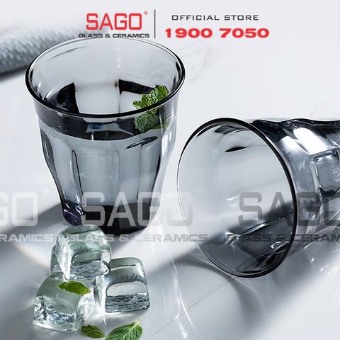  DURALEX D1027H - Ly Thủy Tinh Cường Lực Duralex Picardie Grey Rock Glass 250ml | Nhập Khẩu Pháp 