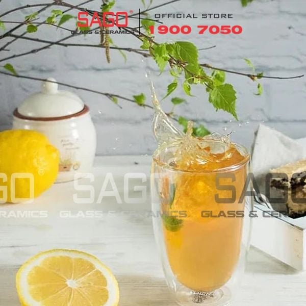  Wilmax England 888734/A - Ly Thủy Tinh 2 lớp Wilmax England Thermo 400ml | Thủy Tinh Cao Cấp Chịu Nhiệt 