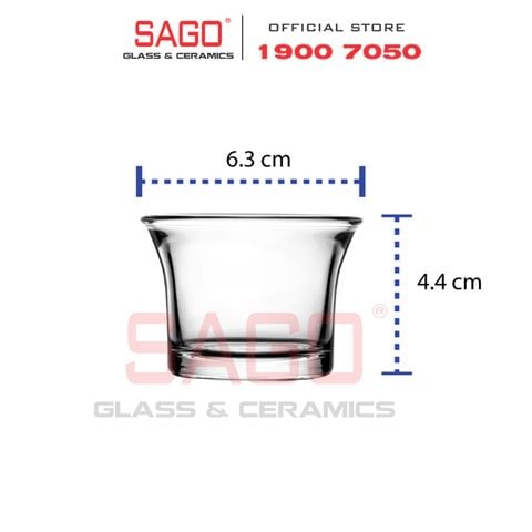  Lucky 541006 - Cốc Nến Thủy Tinh Lucky Aroma T. Light Holder 55ml | Nhập Khẩu Thái Lan 