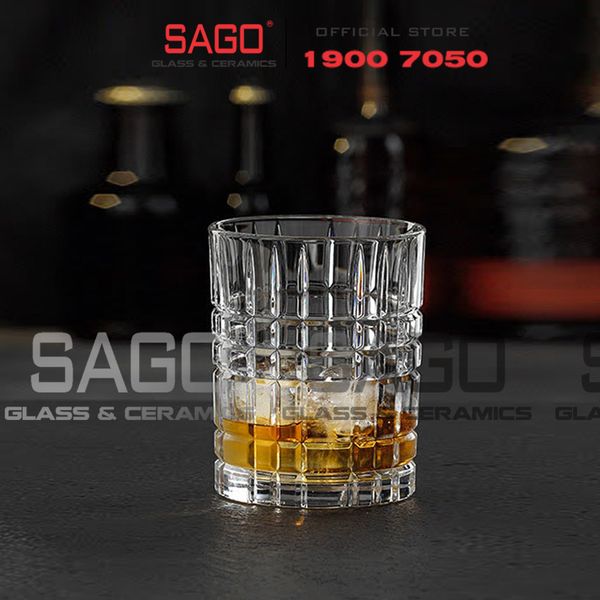  HONGLI 5412D - Ly Thủy Tinh Hongli Traze Rock Glass 315ml | Thủy Tinh Cao Cấp 