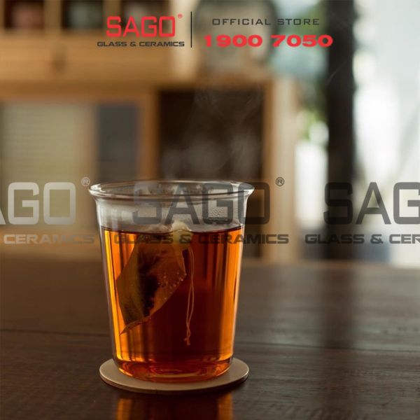  INS 9002 - Ly Thủy Tinh Miệng Loe INS Flared Mouth Rock Glass 355ml | Thủy Tinh Cao Cấp 