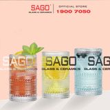  INS 311ZD - Ly Thủy Tinh INS Polka Dots Islande Tumber Glass 360ml | Thủy Tinh Cao Cấp 