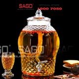  BKC 8833-38L- Bình Thủy Tinh Kim Cương 38.0 Lít | Tùy Chọn Có hoặc không vòi 