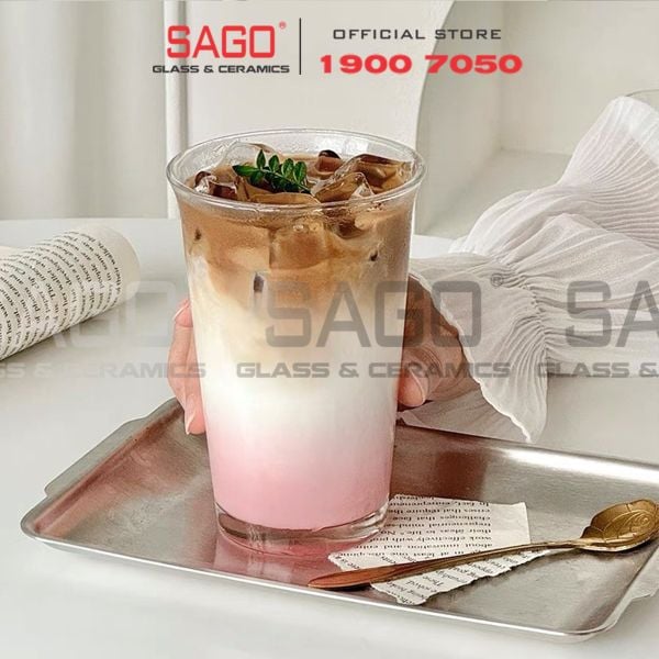  INS 9001 - Ly Thủy Tinh Miệng Loe INS Flared Mouth Highball Glass 360ml | Thủy Tinh Cao Cấp 