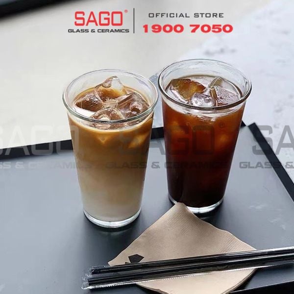  INS 9001 - Ly Thủy Tinh Miệng Loe INS Flared Mouth Highball Glass 360ml | Thủy Tinh Cao Cấp 