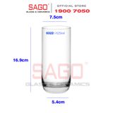  Ocean B00322 - Ly Thủy Tinh Ocean Top Drink 625ml | Nhập Khẩu Thái Lan 