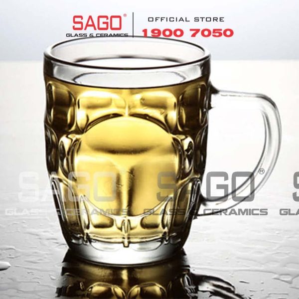  Union 217 - Ly thủy tinh Có Quai Union Beer Mug Glass 300ml | Thủy Tinh Cao Cấp Nhập Khẩu Thái Lan 