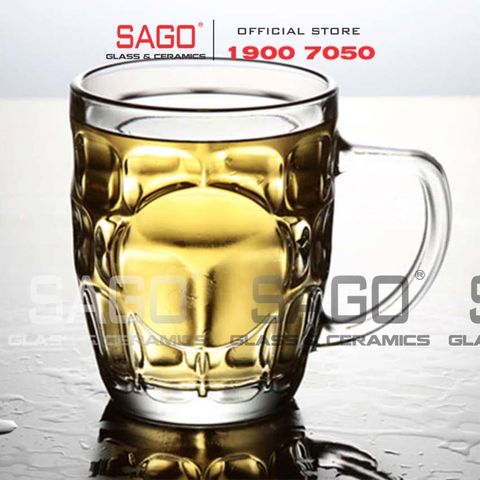  Union 217 - Ly thủy tinh Có Quai Union Beer Mug Glass 300ml | Thủy Tinh Cao Cấp Nhập Khẩu Thái Lan 