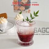  Deli DSKB162-1A - Ly Thủy Tinh Deli Stripes Rock Glass 280ml | Thủy Tinh Cao Cấp 