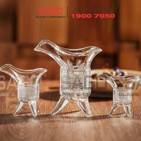  Ly Thủy Tinh Đế Vương Shot Glass | Tùy Chọn Dung Tích , Thủy Tinh Cao Cấp 