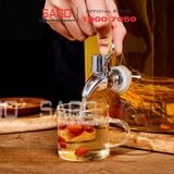  Chum Ngâm Rượu Thủy Tinh Long Phụng 6.0 Lít | Tùy Chọn Có hoặc không vòi 