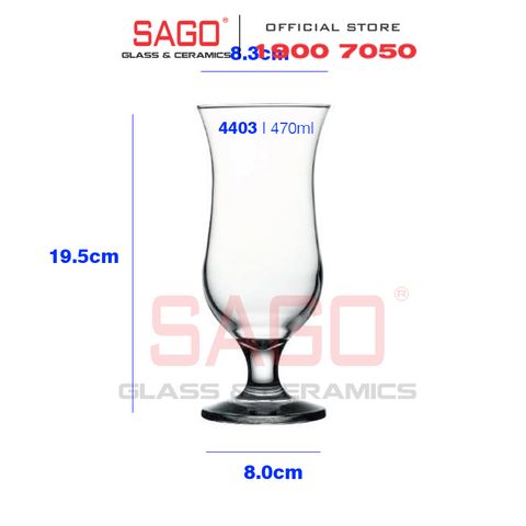  Pasabahce 44403 - Ly Thủy Tinh Pasabahce Hurricane 470ml | Nhập Khẩu Thổ Nhĩ Kỳ 